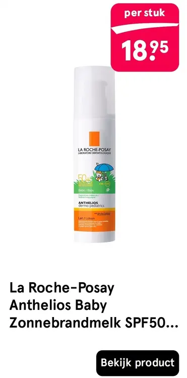 Aanbieding: Anthelios Baby Zonnebrandmelk SPF50