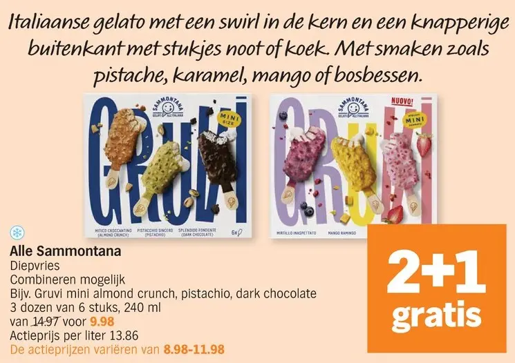 Promotie: Alle Sammontana