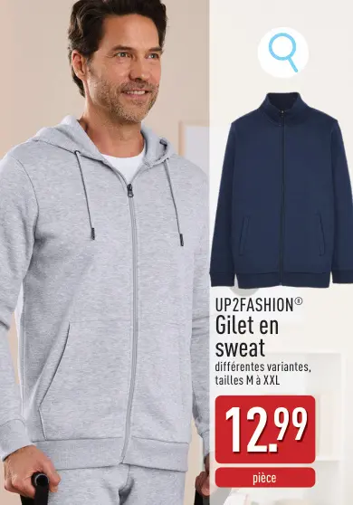 Offre: Gilet en sweat