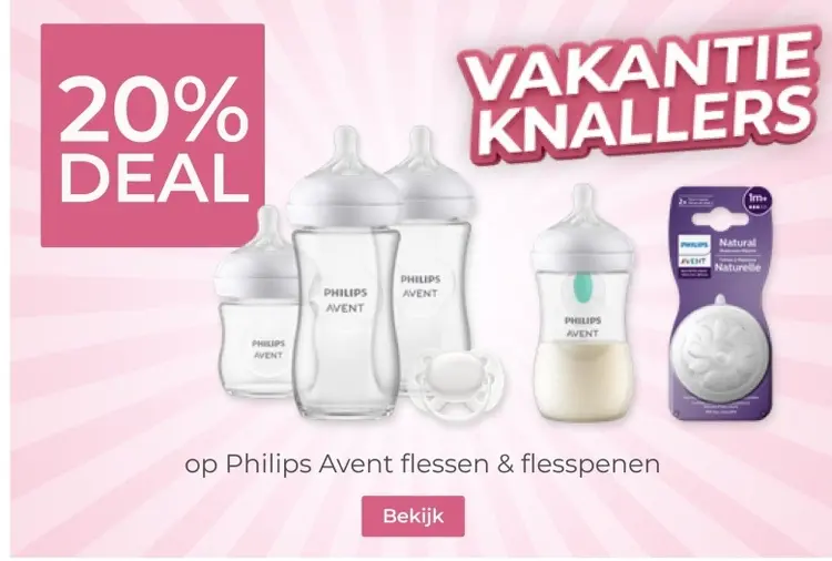 Aanbieding: Philips Avent flessen & flesspenen