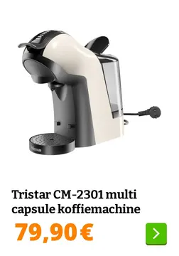 Aanbieding: Tristar CM-2301 multi capsule koffiemachine
