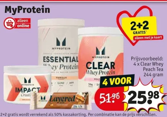 Promotie: MyProtein Clear Whey Peach Tea