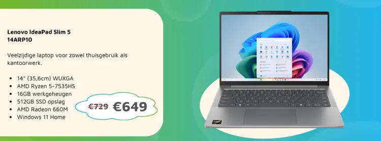 Aanbieding: Lenovo IdeaPad Slim 5 14ARP10