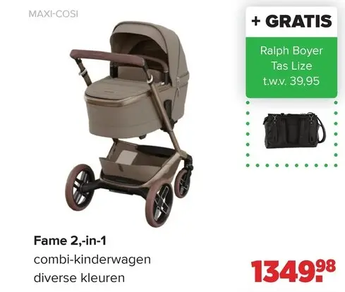 Aanbieding: Fame 2-in-1 combi-kinderwagen