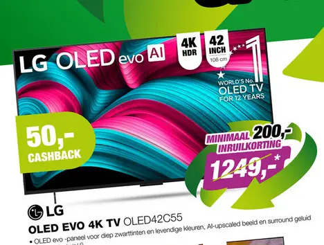Aanbieding: LG OLED42C55LA TV (2025)
