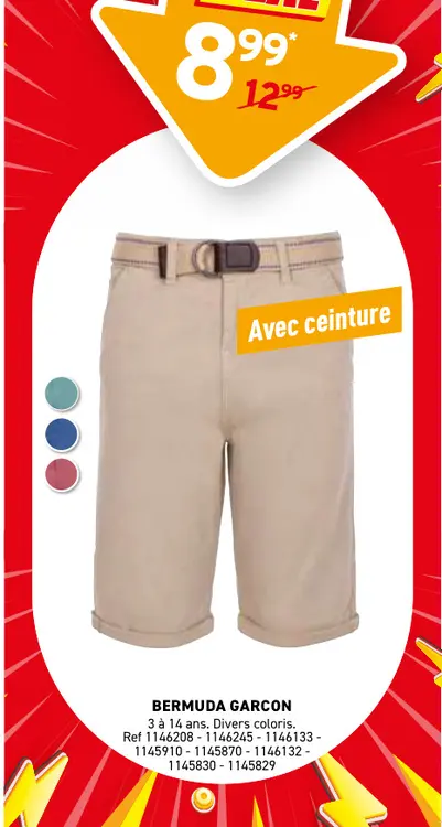 Offre: Bermuda garcon
