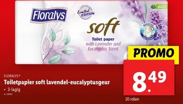 Aanbieding: Toiletpapier soft lavendel-eucalyptusgeur