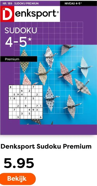Aanbieding: Denksport Sudoku Premium