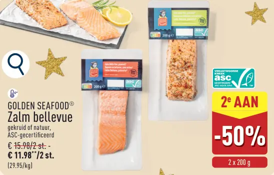Aanbieding: Zalm bellevue