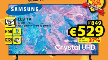 Aanbieding: SAMSUNG LED TV Crystal UHD