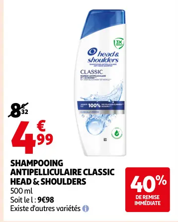 Promotie: Shampooing antipelliculaire classic
