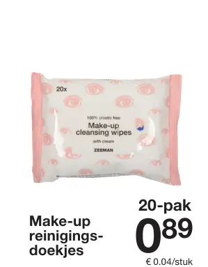 Aanbieding: Make-up reinigingsdoekjes