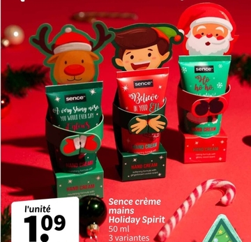 Offre: Sence crème mains Holiday Spirit