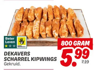 Aanbieding: Dekavers scharrel kipwings