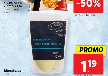 Aanbieding: Mosselsaus