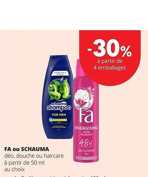 Offre: Déo, douche ou haircare