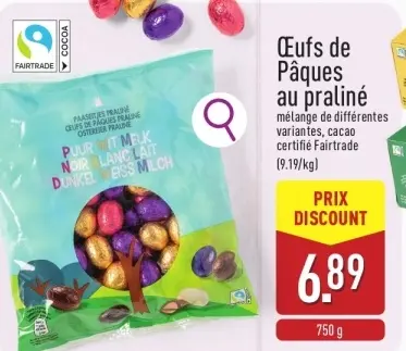 Offre: Œufs de Pâques au praliné