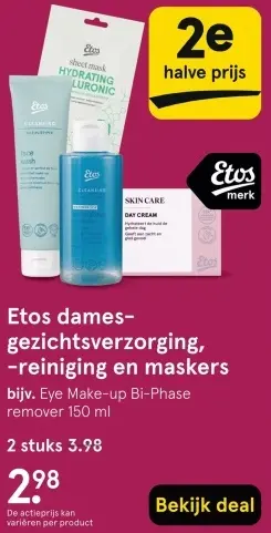 Aanbieding: Dames gezichtsverzorging, -reiniging en maskers