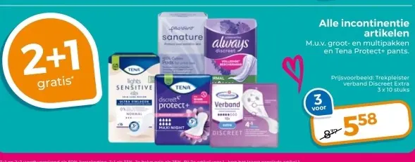 Aanbieding: Alle incontinentie artikelen