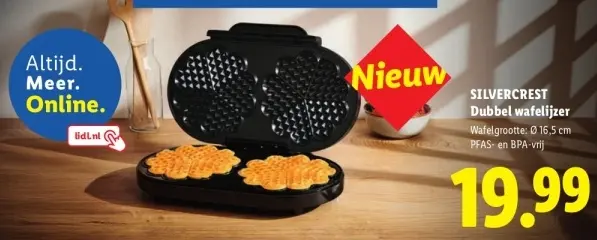 Aanbieding: Dubbel wafelijzer