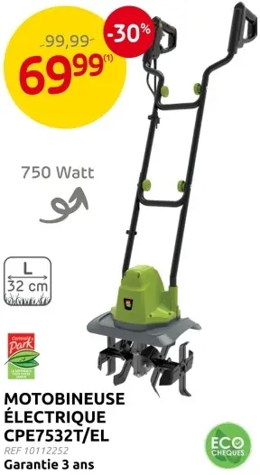 Offre: Motobineuse électrique CPE7532T/EL