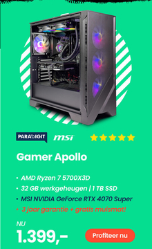 Aanbieding: Paradigit X MSI - Gamer Apollo