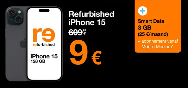Promotie: Refurbished iPhone 15