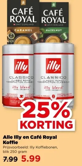 Aanbieding: Illy en Café Royal Koffie