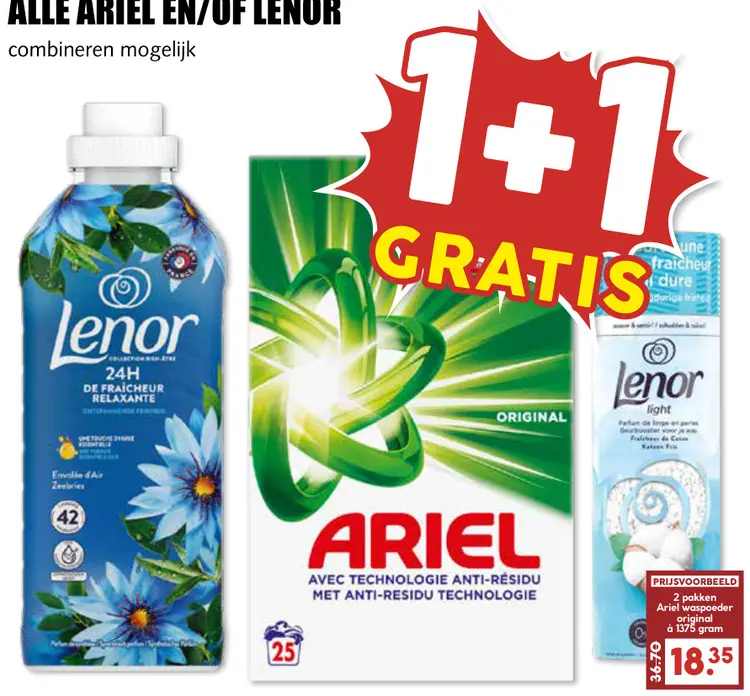 Aanbieding: Ariel en/of Lenor