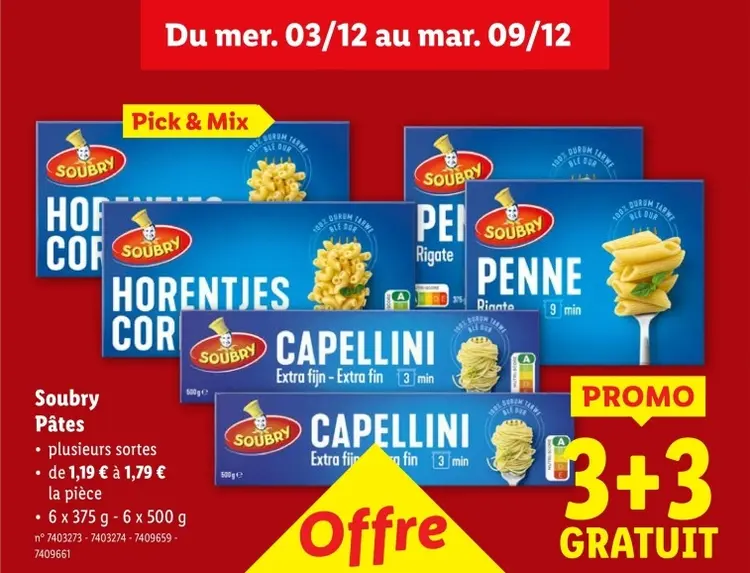 Offre: Pâtes