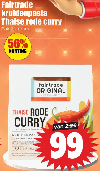 Aanbieding: Kruidenpasta Thaise rode curry