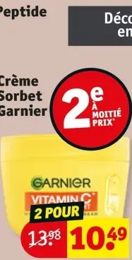 Offre: Crème Sorbet