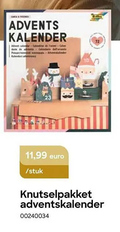 Promotie: Knutselpakket adventskalender