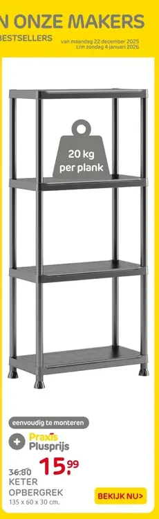 Aanbieding: Opbergrek