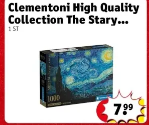 Aanbieding: Clementoni High Quality Collection The Stary Night Puzzel