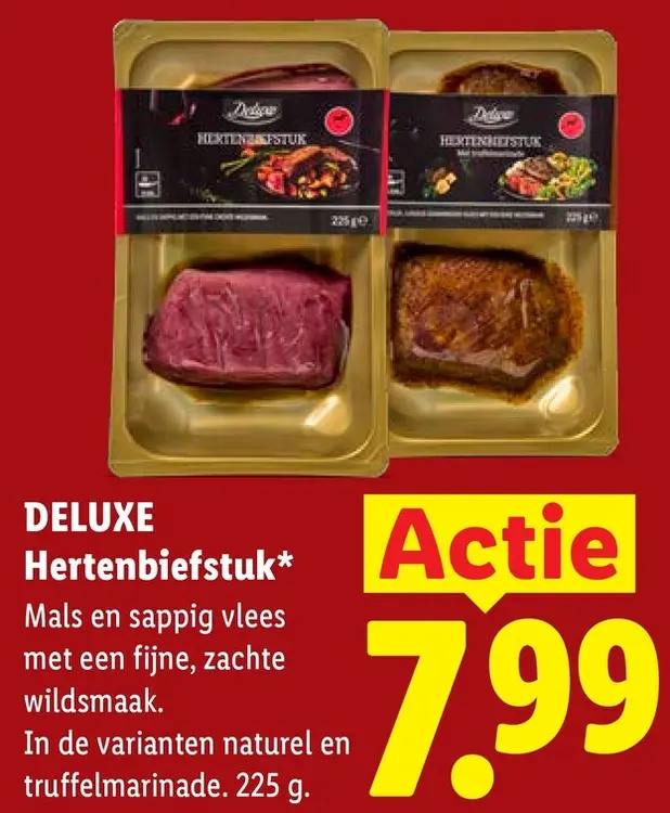 Aanbieding: DELUXE Hertenbiefstuk