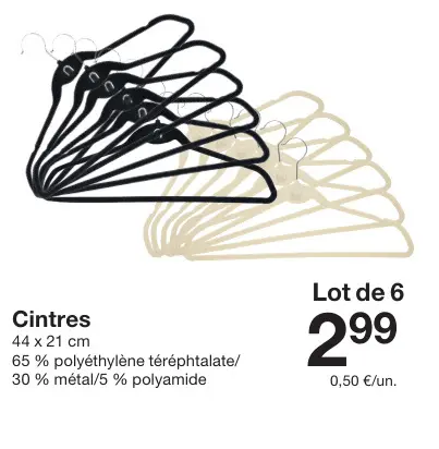 Offre: Cintres