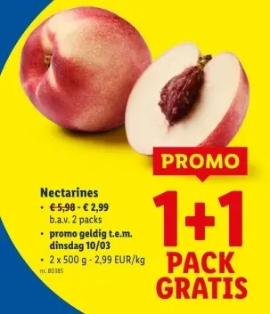 Promotie: Nectarines