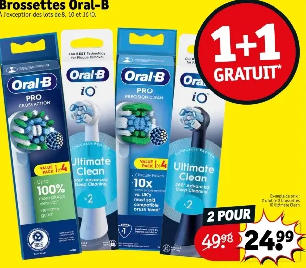Offre: Brossettes Oral-B