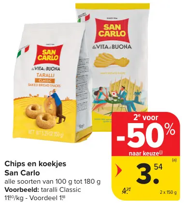 Promotie: Chips en koekjes