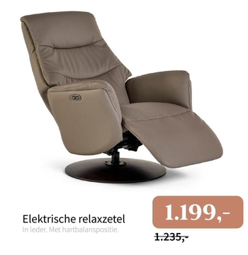 Aanbieding: Elektrische relaxzetel