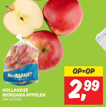 Aanbieding: Hollandse morgana appelen