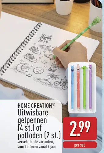 Promotie: Uitwisbare gelpennen