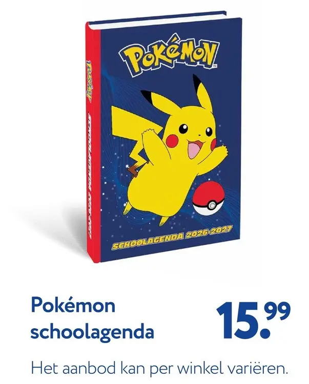 Aanbieding: Pokémon schoolagenda