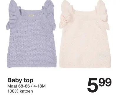 Promotie: Baby top