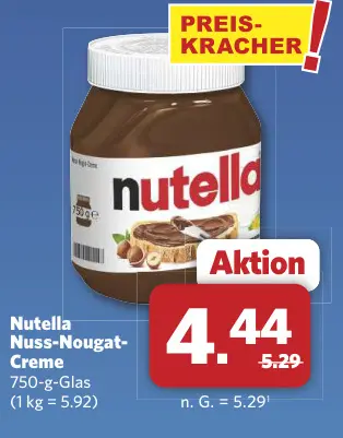 Aanbieding: Nutella Nuss-Nougat-Creme