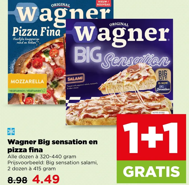 Aanbieding: Big sensation en pizza fina