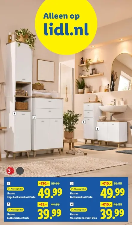 Aanbieding: Badkamerkasten