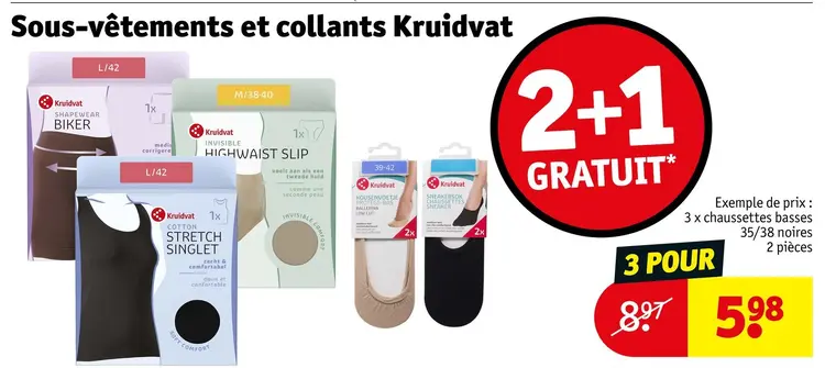 Offre: Sous-vêtements et collants