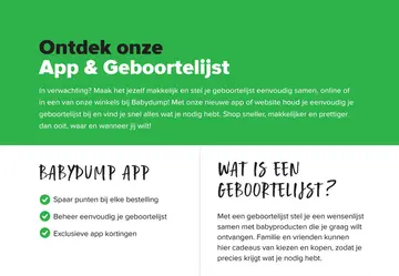 Aanbieding: App & Geboortelijst